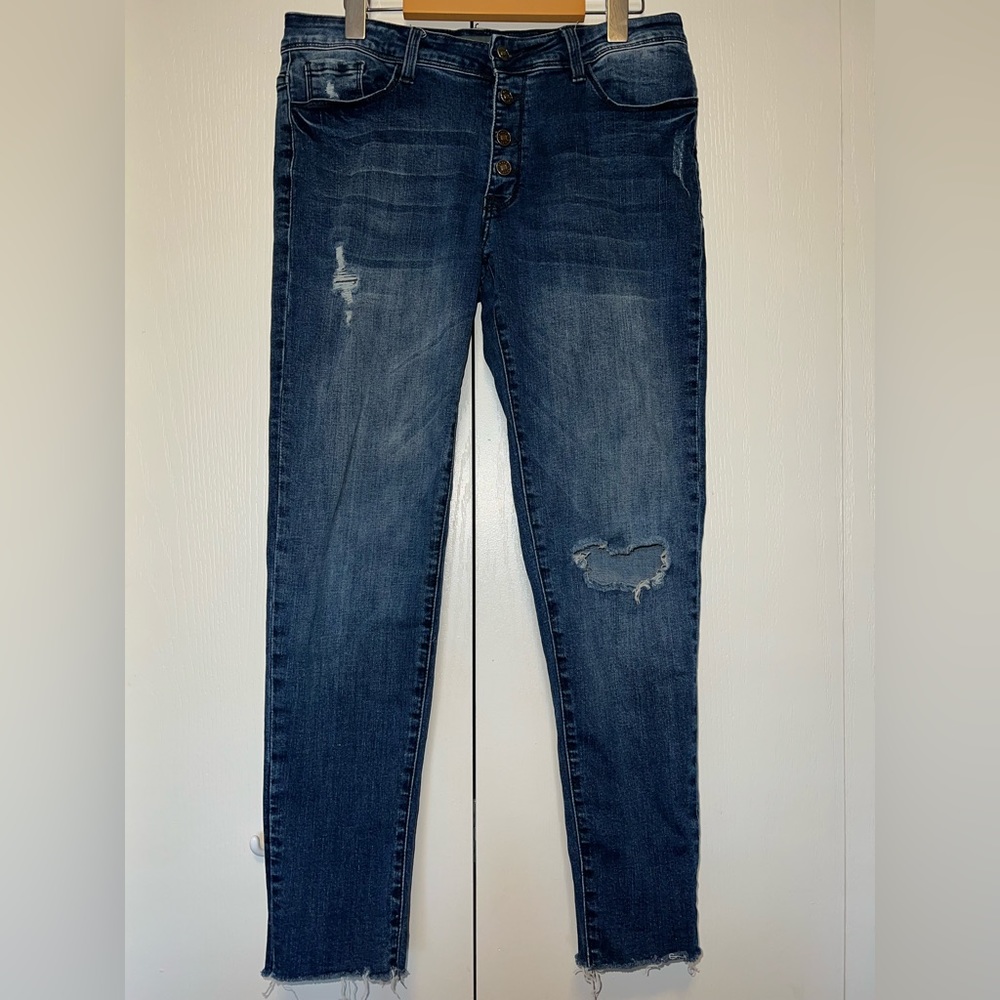Nature Estilo Distressed Skinny Jeans